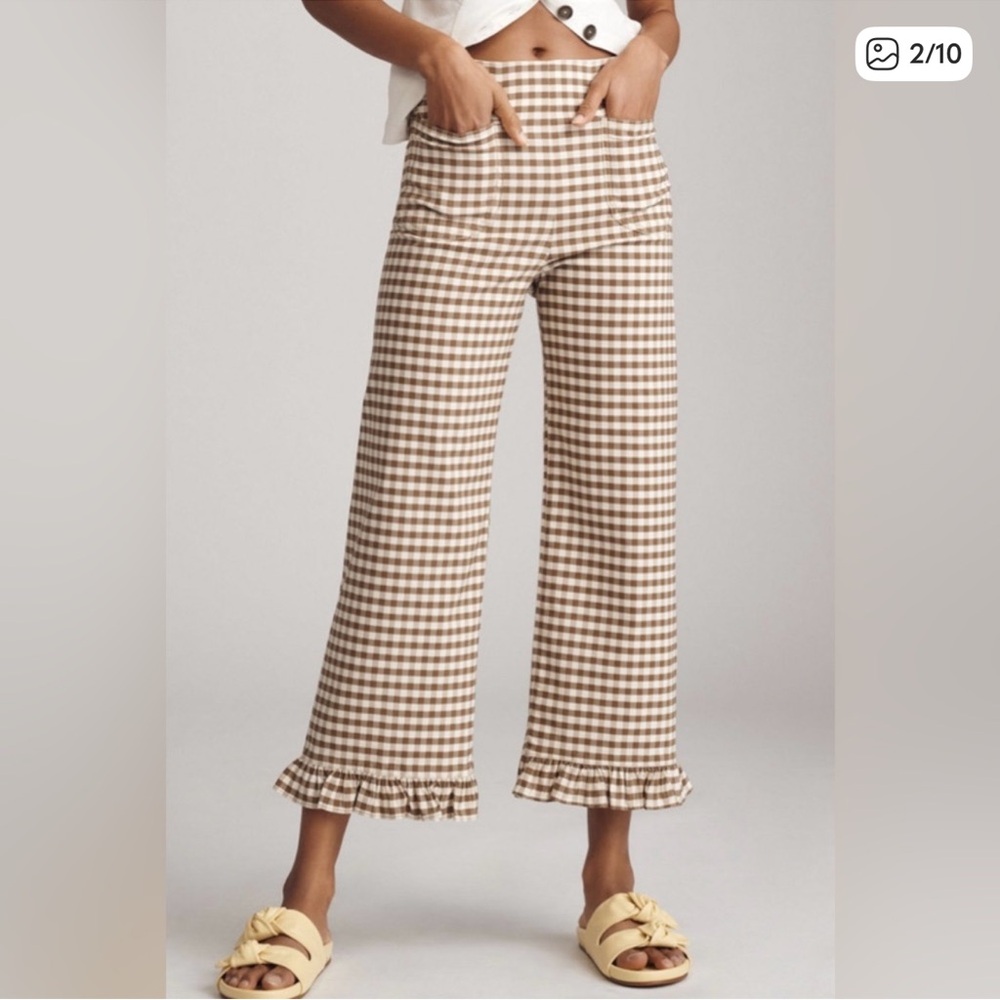 NWT Gingham ruffle colettes - Picture 2 of 4